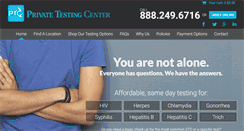 Desktop Screenshot of privatetestingcenter.com